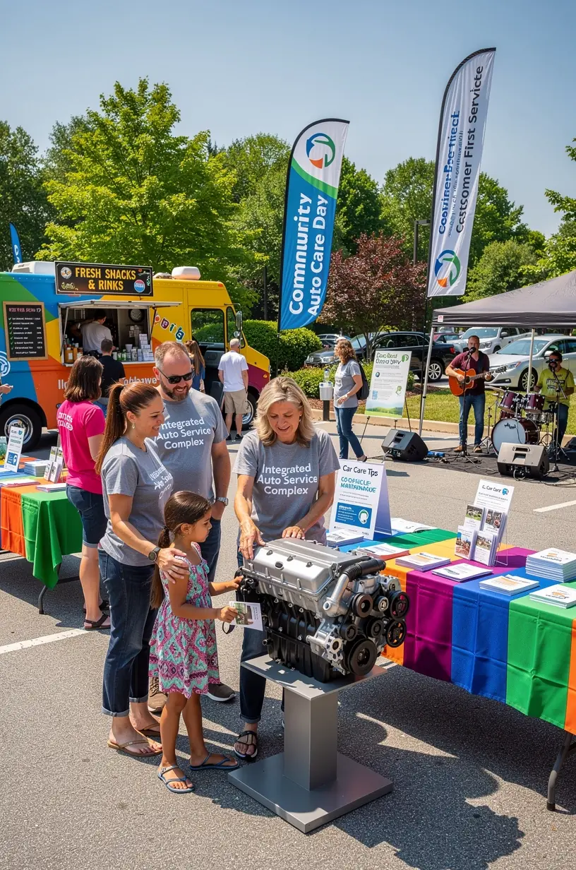 Kundenberater erklärt transparent die Serviceleistungen und beantwortet Fragen zur Fahrzeugwartung.